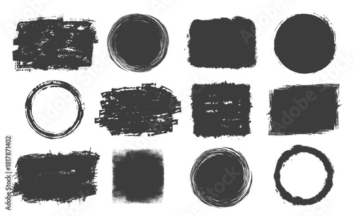 set of grunge textures