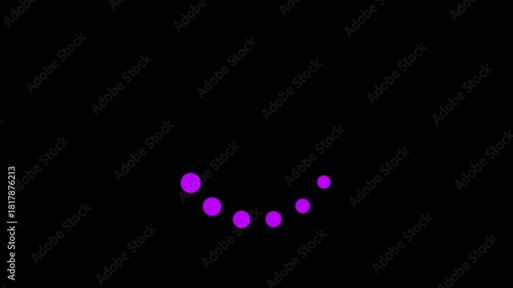 Rotating glowing dot animation. Loading wheel animation - Animated ...