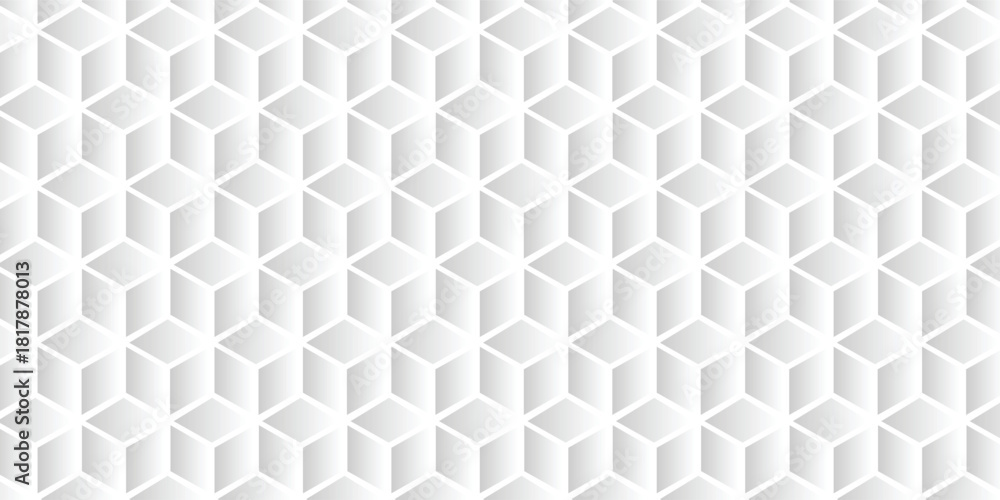 Naklejka premium Abstract cube hexagon shape background. Vector banner design. Hexagons pattern