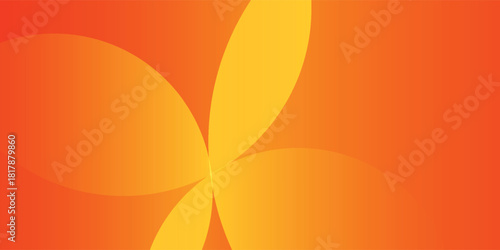 minimal butterfly background with orange color. Dynamic shapes composition. modern red gradient