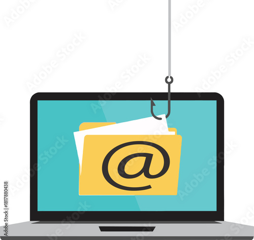 Email Phishing Attack Illustration