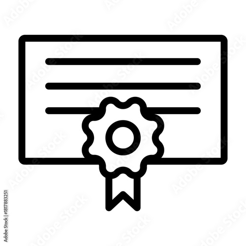 License Vector Filled Icon Design