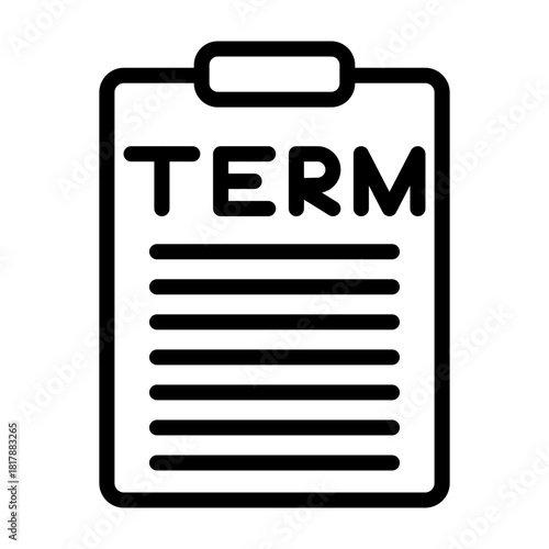 Terms Vector Filled Icon Design