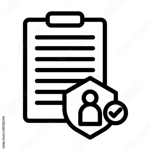 Usage Rights Vector Filled Icon Design