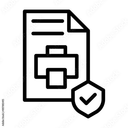 Print Rights Vector Filled Icon Design