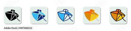 Kite Icon Multi Style Vector Illustration