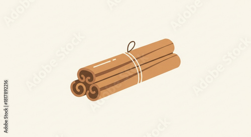 Warm and aromatic cinnamon sticks tied together for a flavorful spice blend, perfect for fall recipes and holiday baking, adding cozy sweetness to your creations
