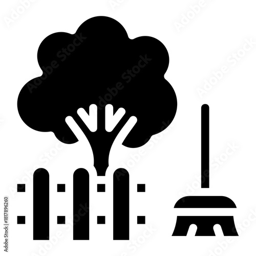 Backyard Cleaning Icon