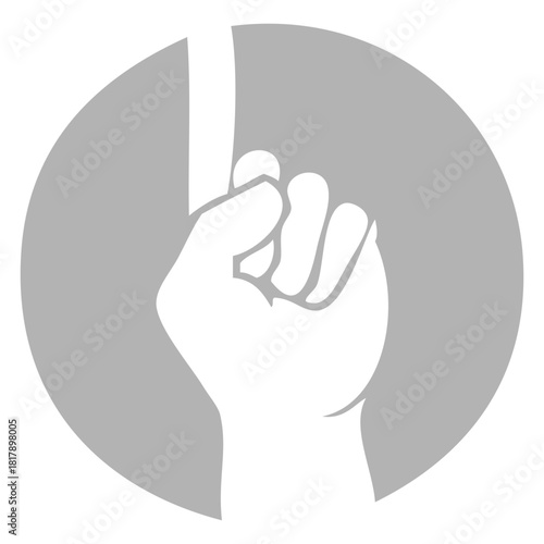 Number One Hand Icon