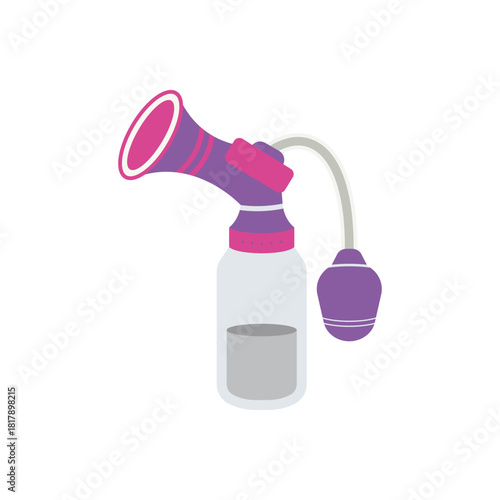 Colorful icon for breast pump