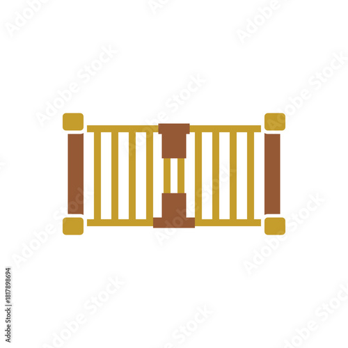 Colorful icon for safety gate