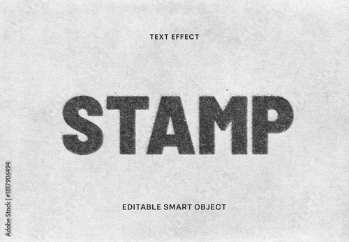 Stamp Print Text Effect
