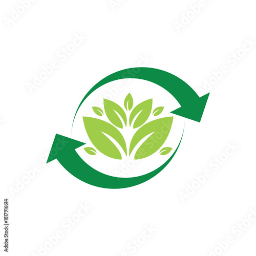 Colorful icon for reuse