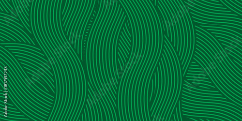 farm green banner, organic abstract background with fields. wavy green lines, natural organic products. ecology background. striped farmer green Pattern