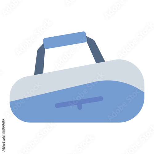 padel bag flat icon for gear, racket storage, match