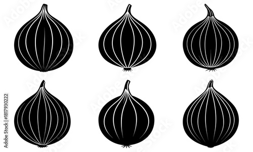 Fresh onions in graphic detail, ready for your recipes, culinary projects, or healthy lifestyle promotions. Enhance your designs with this versatile element.
