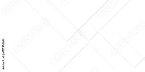 White color technology concept geometric line vector background. white and gray paper triangle abstract background with geometric line vector design. square shape with soft shadows as pattern .
