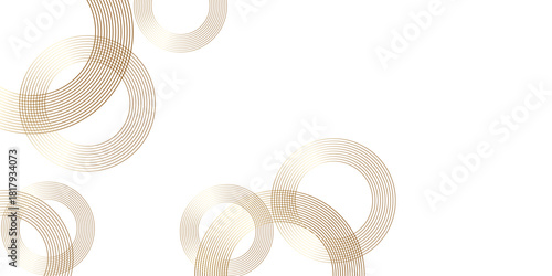 Vector lines geometric circles white background white circles geometric line art design white geometric overlapping circle background with shadow. Vector circles template vector design.