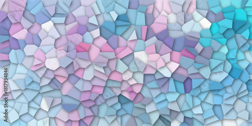 Abstract colorful background with triangles. background of crystallized. Pastel light mint colors stone tile pattern. Cement kitchen decor. Mint marble bath floor. Fabric vintage print conapt Morden.