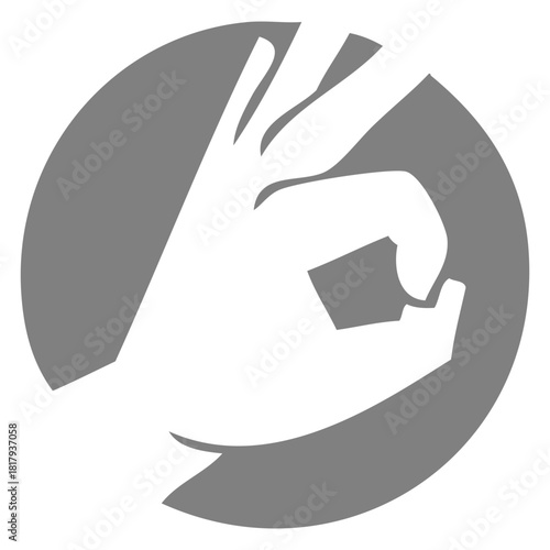 OK Hand Gesture Icon