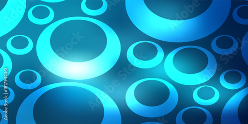 Abstract Blue Circular Background for Modern Tech, Design, and Digital Creative Projects.vector illustration eps10