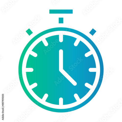 Gradient Icon – Timer for charging duration measurement.
