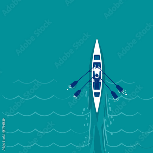 Synchronized Speed Teamwork Makes the Dream Boat Work