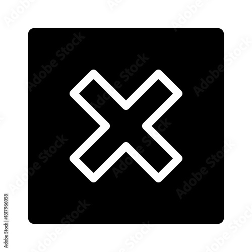 cross glyph icon