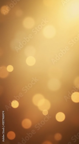 Blurred gold background with circles of light