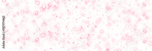 春の桜花吹雪が輝く豪華横長背景