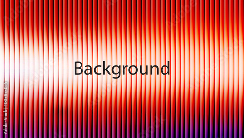 Abstract background with vibrant red and orange vertical stripes creating a glowing light effect.