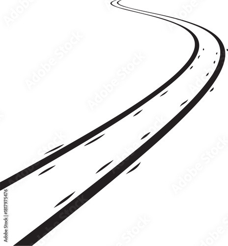 Black Silhouette of a Cat's Whiskers on a White Background cat whiskers animal