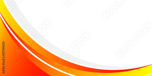 Abstract Modern orange banner background. Graphic design banner pattern background template with dynamic wave shapes. vector