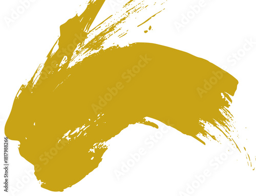 Gold Paint Brush Stroke Abstract Texture
