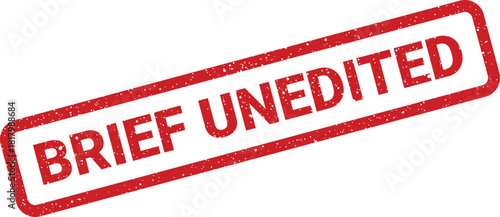 Grungy rectangular stamp notification confirming content is in its original unedited draft state for review