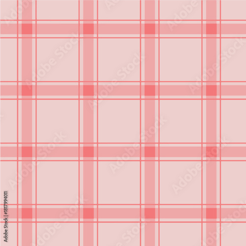 Soft Pink Plaid Seamless Pattern