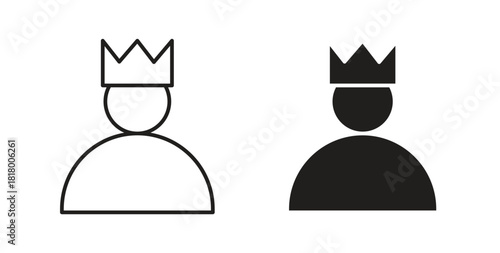 Premium User icon for mobile app, editable designs