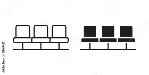 Seats icon. Symbol, logo illustration. graphic icon set