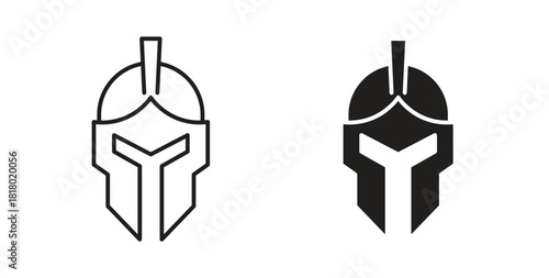Spartan Helmet icon. Symbol, logo illustration. graphic icon set