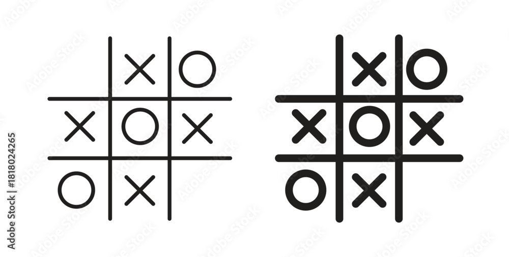 Ταπετσαρία Tic tac toe icon. Symbol, logo illustration. graphic icon set