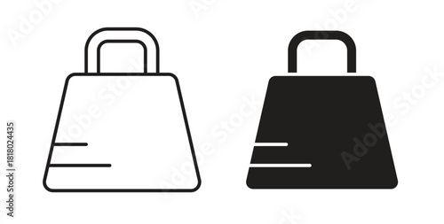 Tote bag icon. Symbol, logo illustration. graphic icon set