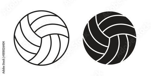 Volleyball ball icon. Symbol, logo illustration. graphic icon set