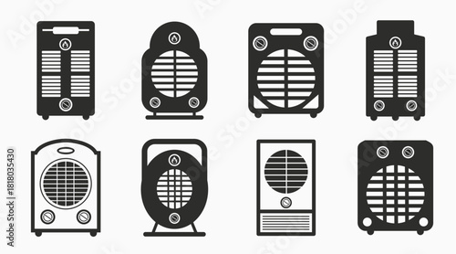 set icons of heater