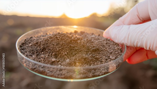 Soil sample analysis scientific examination in a laboratory setting