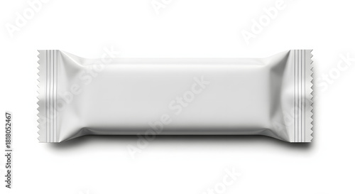 Blank White Candy Bar Wrapper Mockup for Product Branding Presentation