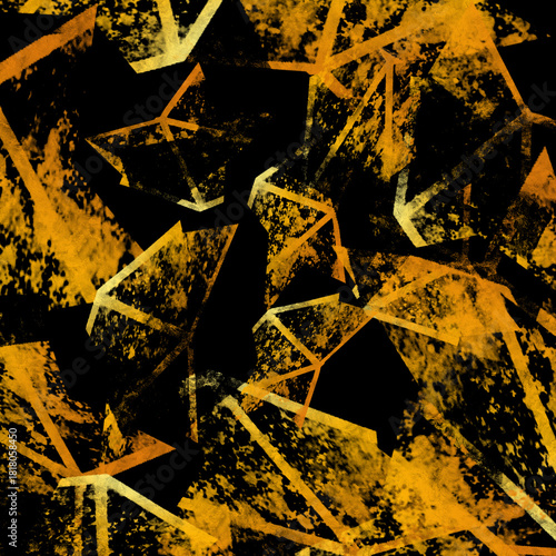 Pattern for creating design. Luxury gold-black background, abstract elegant background