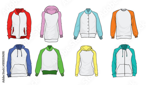 Raglan Vector Set