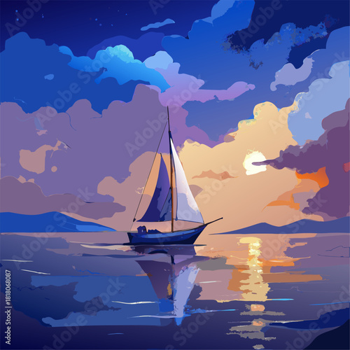 sailing ship on the sea