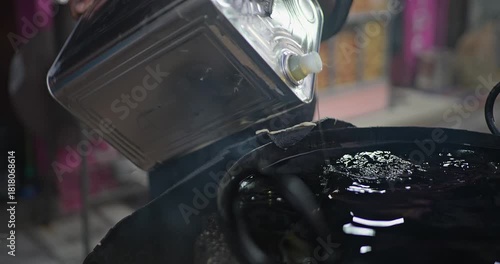 Wallpaper Mural Traditional Banana Chips Making – Heating Oil, Slicing Raw Bananas, Hot Oil Frying, and Crisp Preparation Torontodigital.ca