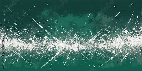 Bright pattern of water drops on the green grass texture, like stars at night